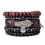 Bohemian Lava Stone Sets With Charms
