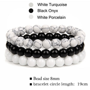 3 Piece Natural Stone Bracelet Sets