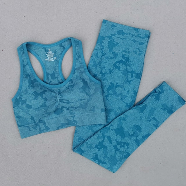 Duotone Tiger Stripe Camo Yoga Set