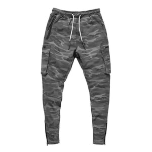 Grey Camo Multi-Pocket Joggers