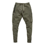 Olive Green Multi-Pocket Joggers