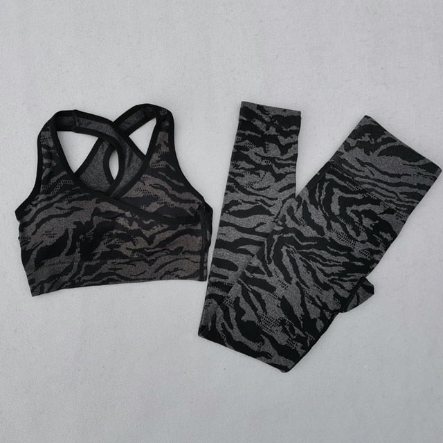 Duotone Tiger Stripe Camo Yoga Set