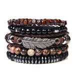 Bohemian Lava Stone Sets With Charms