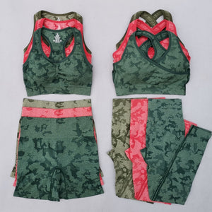 Duotone Tiger Stripe Camo Yoga Set