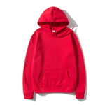 Unisex Men's Women's Red Solid Color Winter Fleece Hoodie Pump Covers