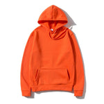 Unisex Men's Safety Orange Women's Solid Color Winter Fleece Hoodie Pump Covers