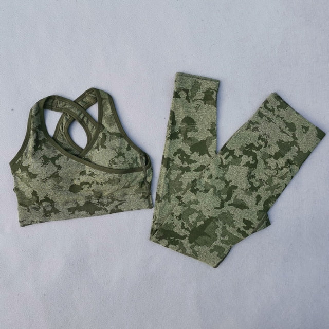 Duotone Tiger Stripe Camo Yoga Set