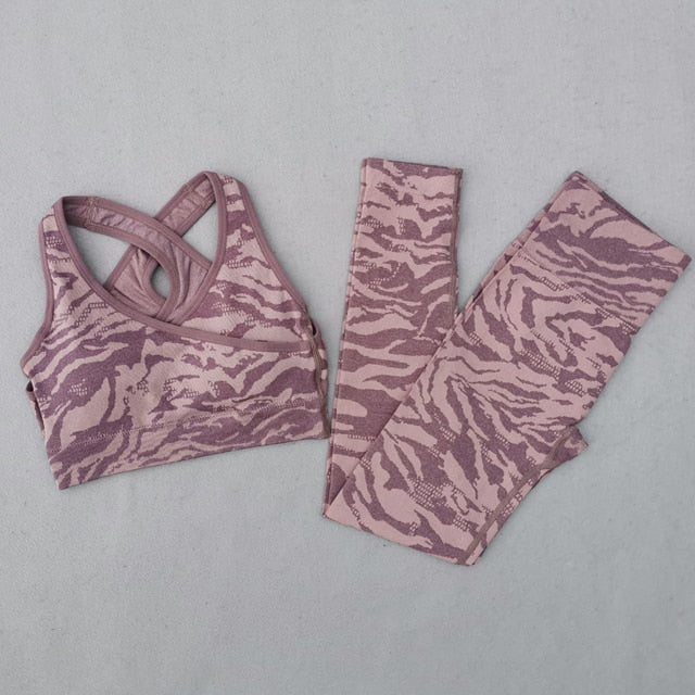 Duotone Tiger Stripe Camo Yoga Set