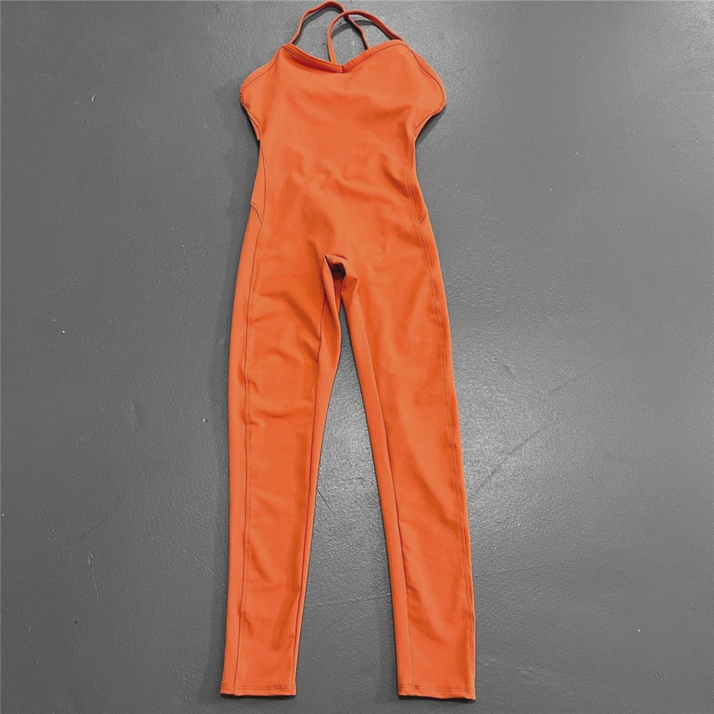 2022 Womens Backless Yoga Yoga Jumpsuit Sporty Fitness Overalls For Gym And  Workout Orange/Black/Mono Mujer J230725 From Us_oklahoma, $15.57