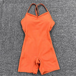 Orange Jumpsuit Shorts