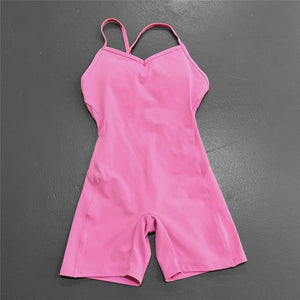 Pink Jumpsuit Shorts
