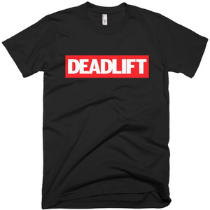 Black Red Deadlift Comic Cosplay Gym Fitness Weightlifting Powerlifting CrossFit T-Shirt