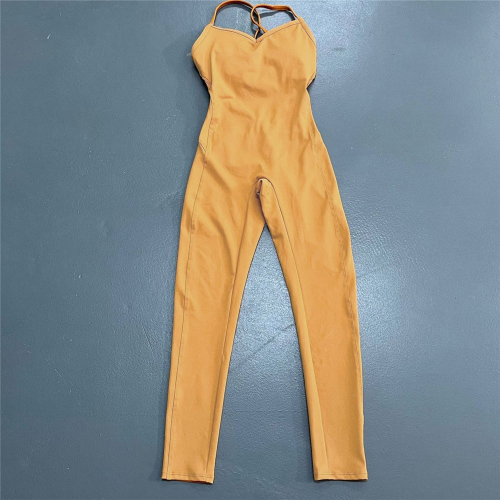 Caramel Coffee Jumpsuit Full