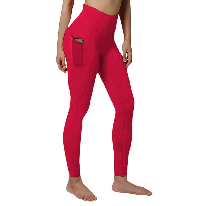 Women's Classic Leggings - Red - Activewear & Leggings