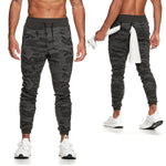 Men's Black Grey Camouflage Slim Fit Gym Fitness Athletic Joggers Sweatpants