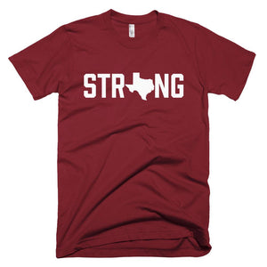 Maroon White Texas State Strong Gym Fitness Weightlifting Powerlifting CrossFit T-Shirt