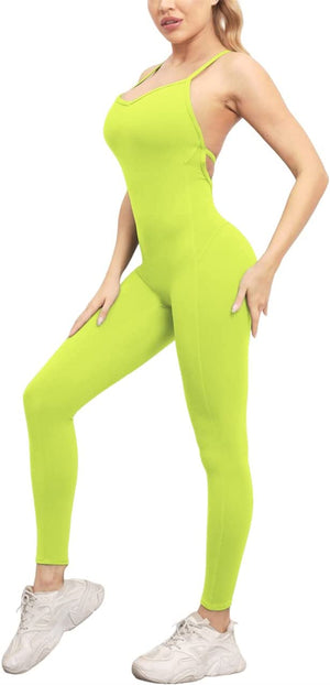 Yellow Green Jumpsuit Full