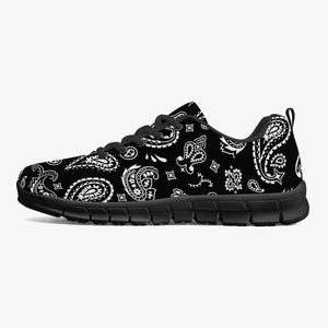 Black White Paisley Sneakers