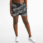 Grey Stars & Stripes Running Shorts