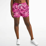 All Pink Camo Running Shorts