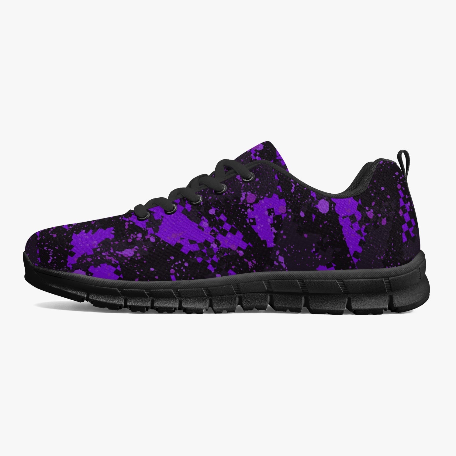 Purple Digital Camo Sneakers