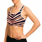 Denver Zebra Stripe Sports Bra
