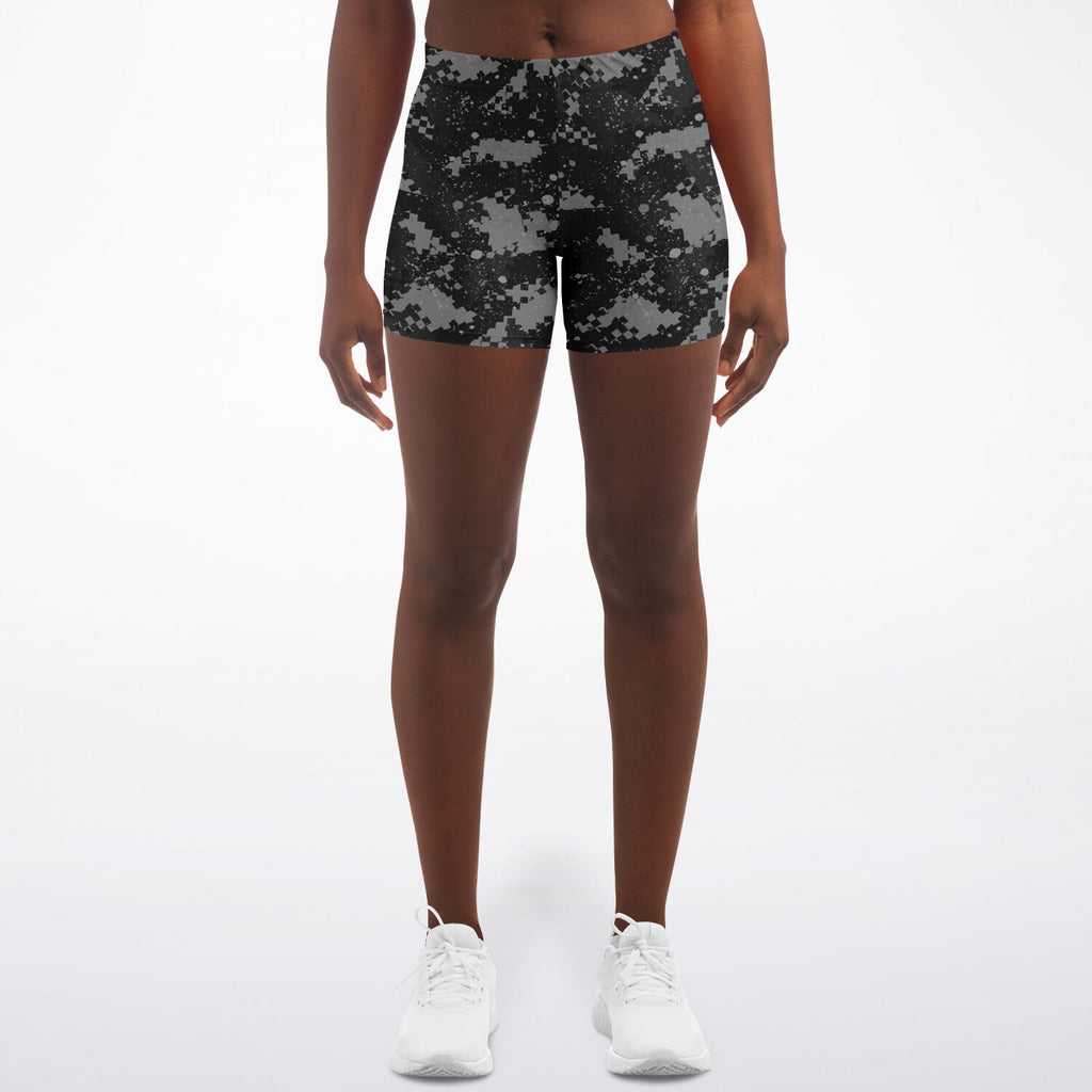 Grey Digital Camo Shorts