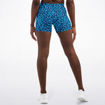 Blue Leopard Shorts