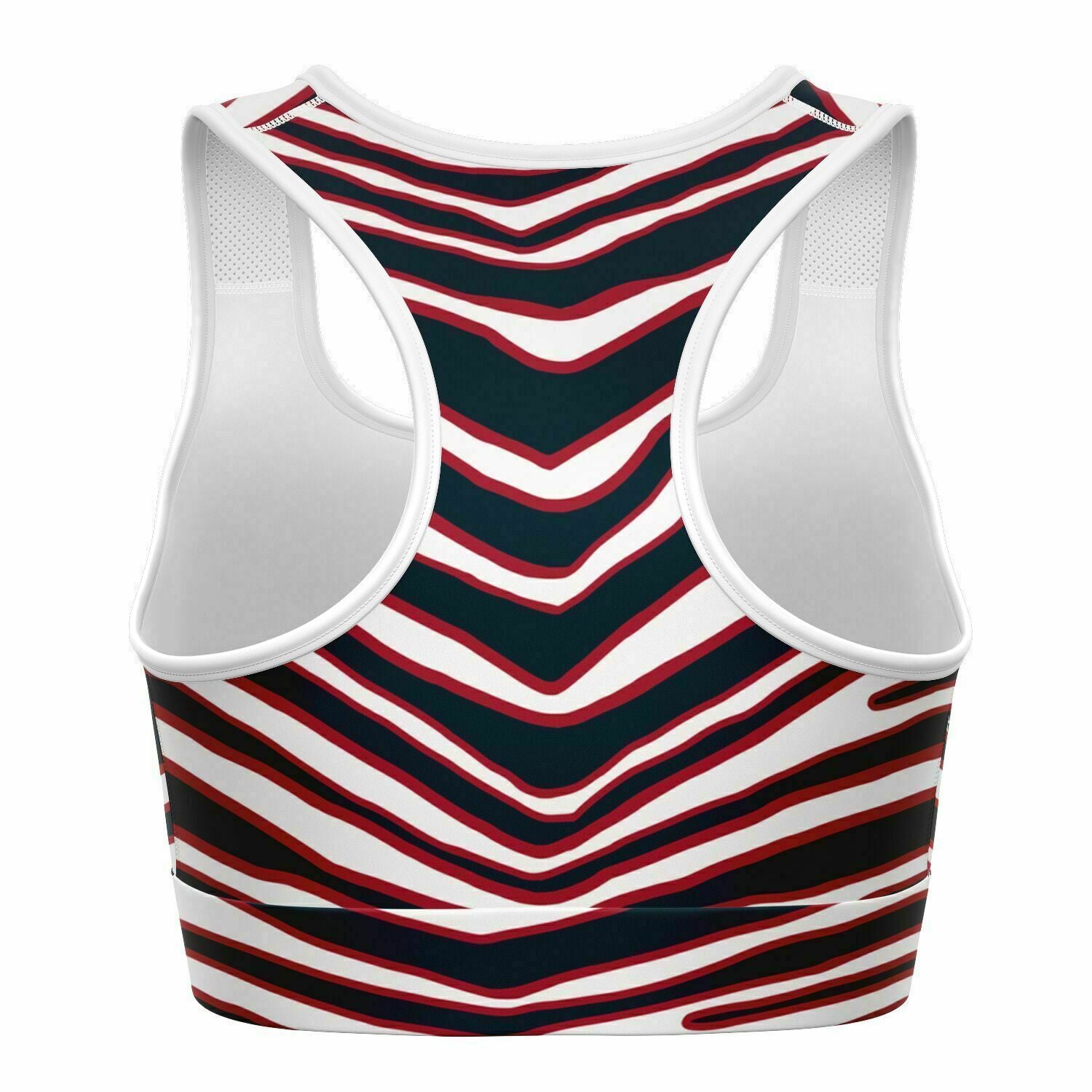 Texas Zebra Stripe Sports Bra