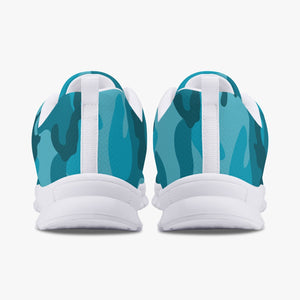 All Cyan Camo Sneakers