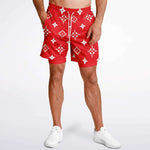 Red Luxury Brand Shorts