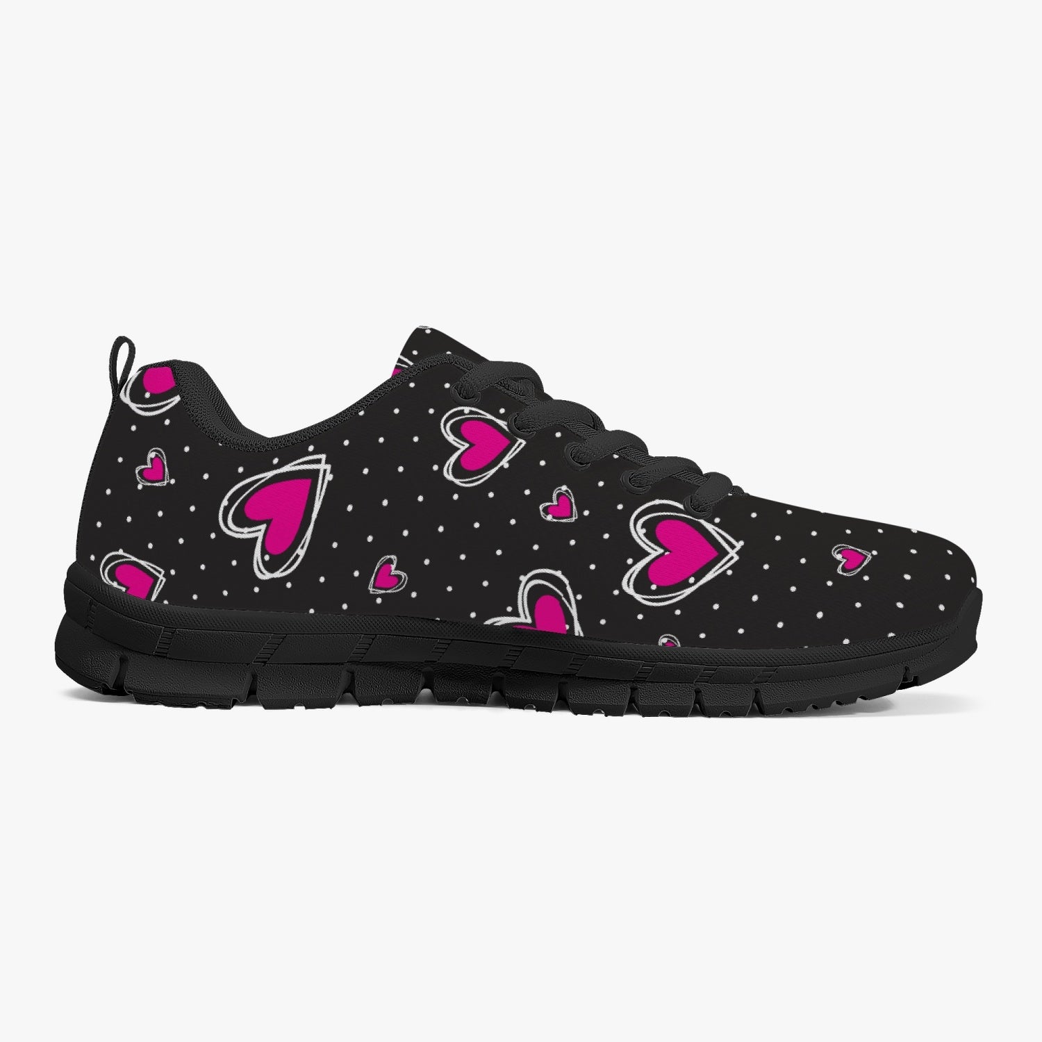 Pink Hearts Sneakers