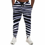 Women's Baltimore Football Black Purple Wild Zebra Stripe Animal Pattern Athletic Joggers