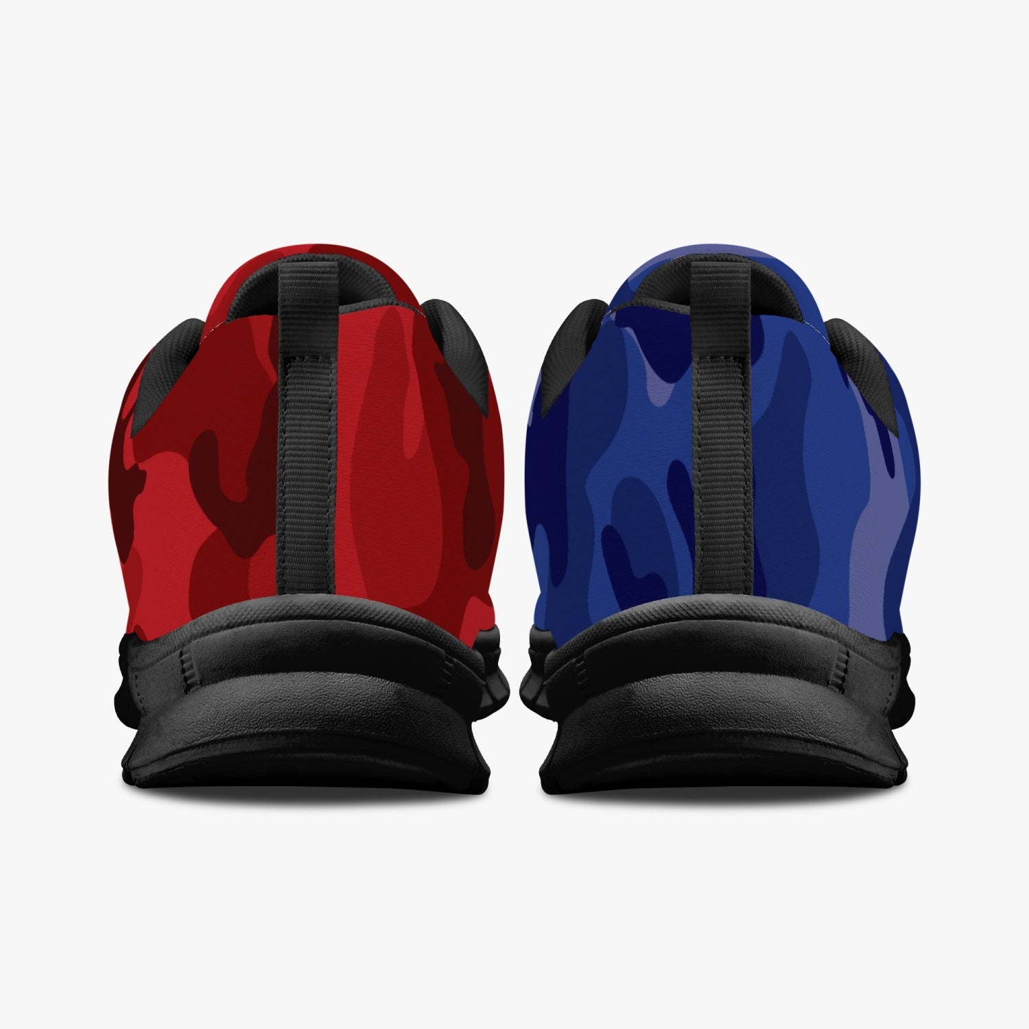 All Blue Red Camo Sneakers