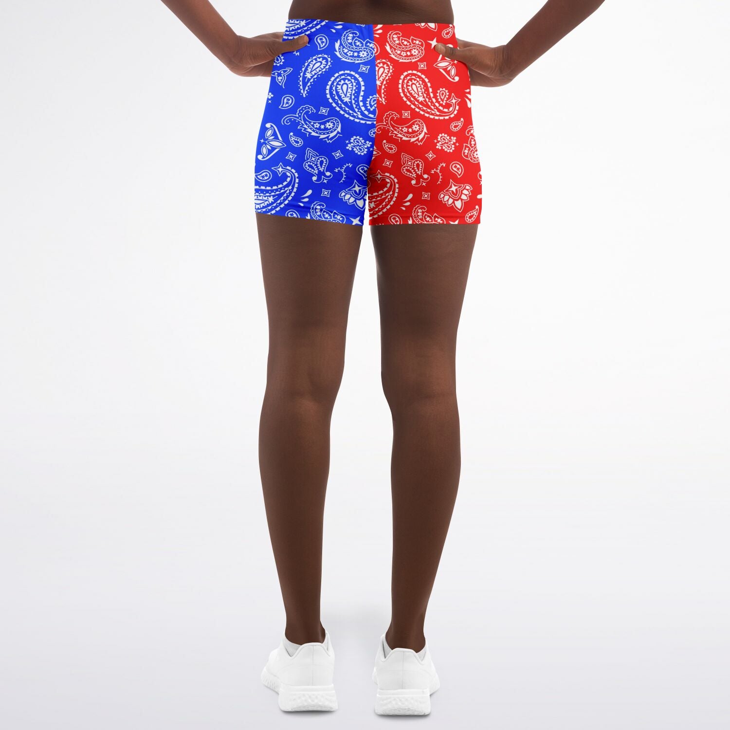 Red White Blue Paisley Shorts