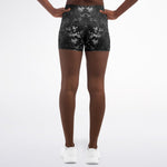 Black Silver Marble Shorts