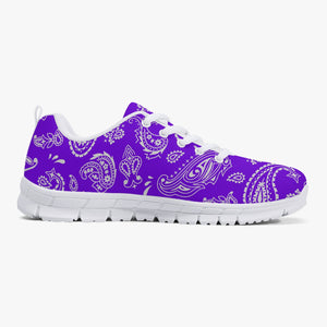 Purple White Paisley Sneakers