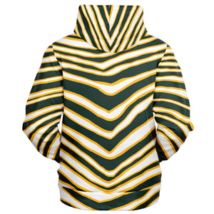 Green Bay Zebra Stripe Hoodie