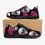 Pink Roses & Skulls Sneakers