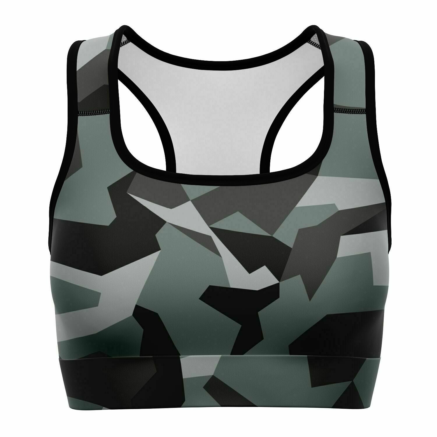 Iron Modern Bra Sports Black Athletic Camouflage | M90 Warfare Supply Women\'s Discipline
