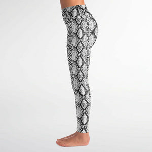 White Snakeskin Leggings