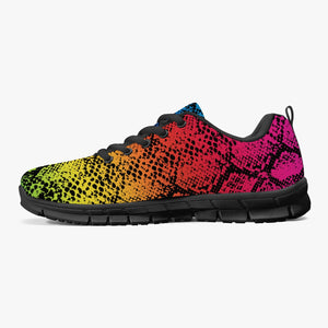 Rainbow Snakeskin Sneakers