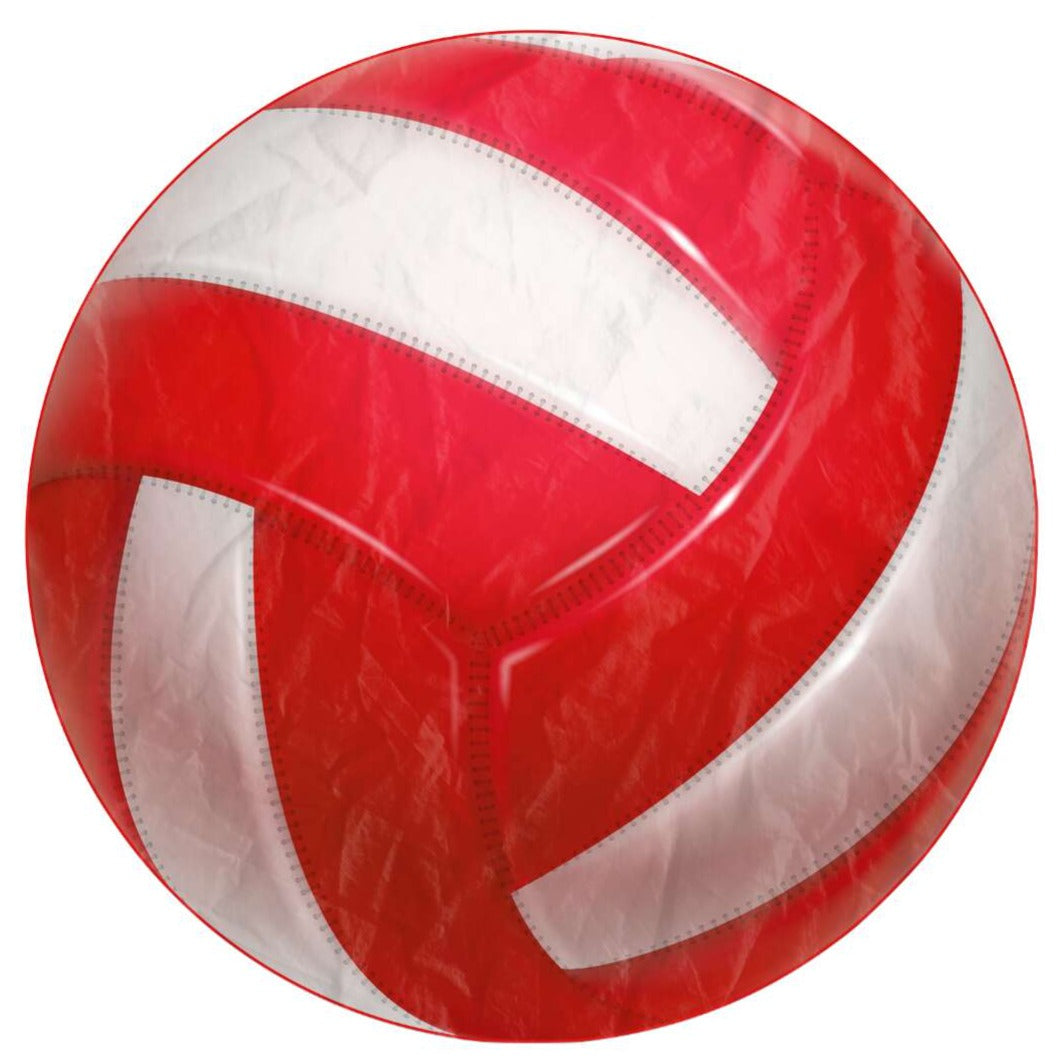 Red Volleyball Beach Blanket