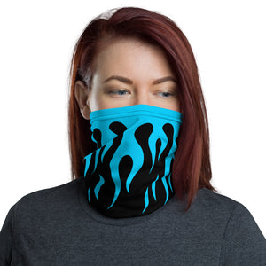 Blue Fire Flames Headband