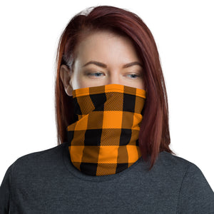 Orange Lumberjack Plaid Headband