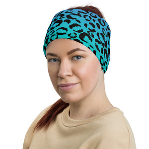 Purple Blue Gradient Ombre Leopard Multifunctional Headband