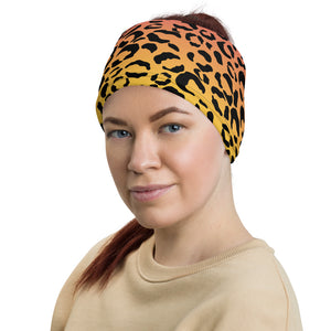 Red Yellow Gradient Leopard Cheetah Multifunctional Headband