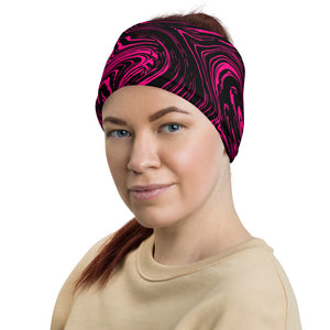 Pink Marble Swirl Multifunctional Headband Neck Gaiter