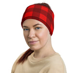 Classic Red Lumberjack Plaid Outdoorsman Multifunctional Headband