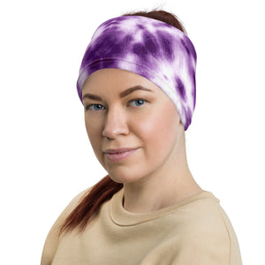 Classic Purple Monotone Tie-Dye Multifunctional Headband Neck Gaiter